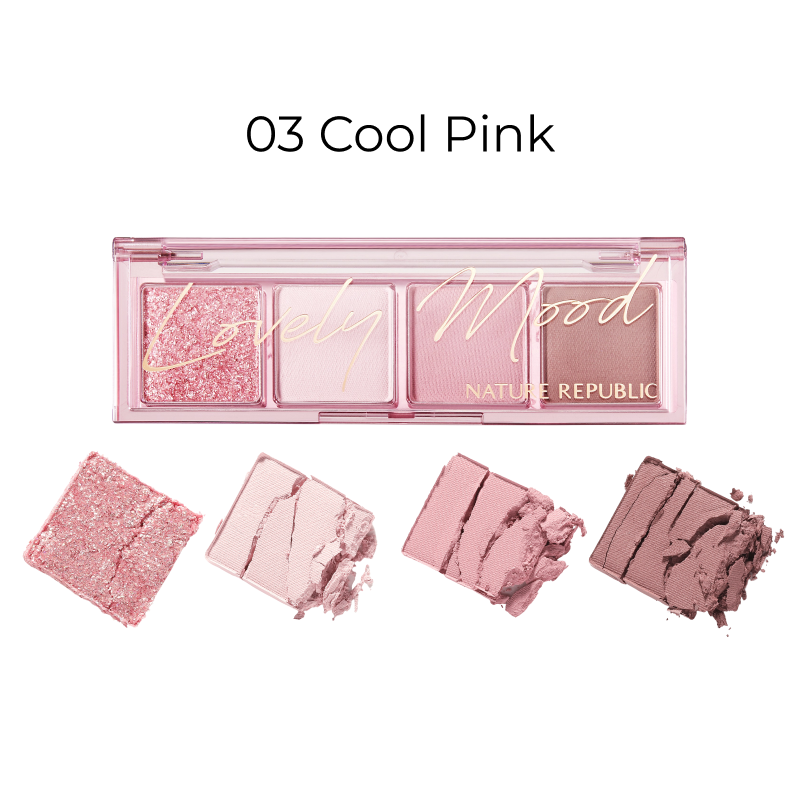 Daily Basic Palette 03 Cool Pink (w/ FREE 4x Rubycell Sponge Tip)