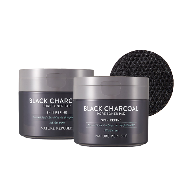 [BOGO50] [Pore Care] Natural Made Black Charcoal Pore Toner Pad