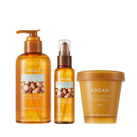 Argan Essential Deep Care Trio Set 4 (Shampoo, Hair Essence & Hair Pack)