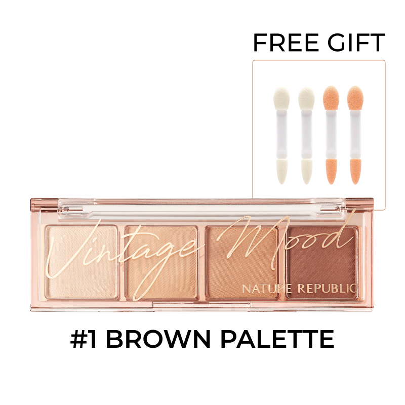 Daily Basic Palette 01 Brown (w/ FREE 4x Rubycell Sponge Tip)