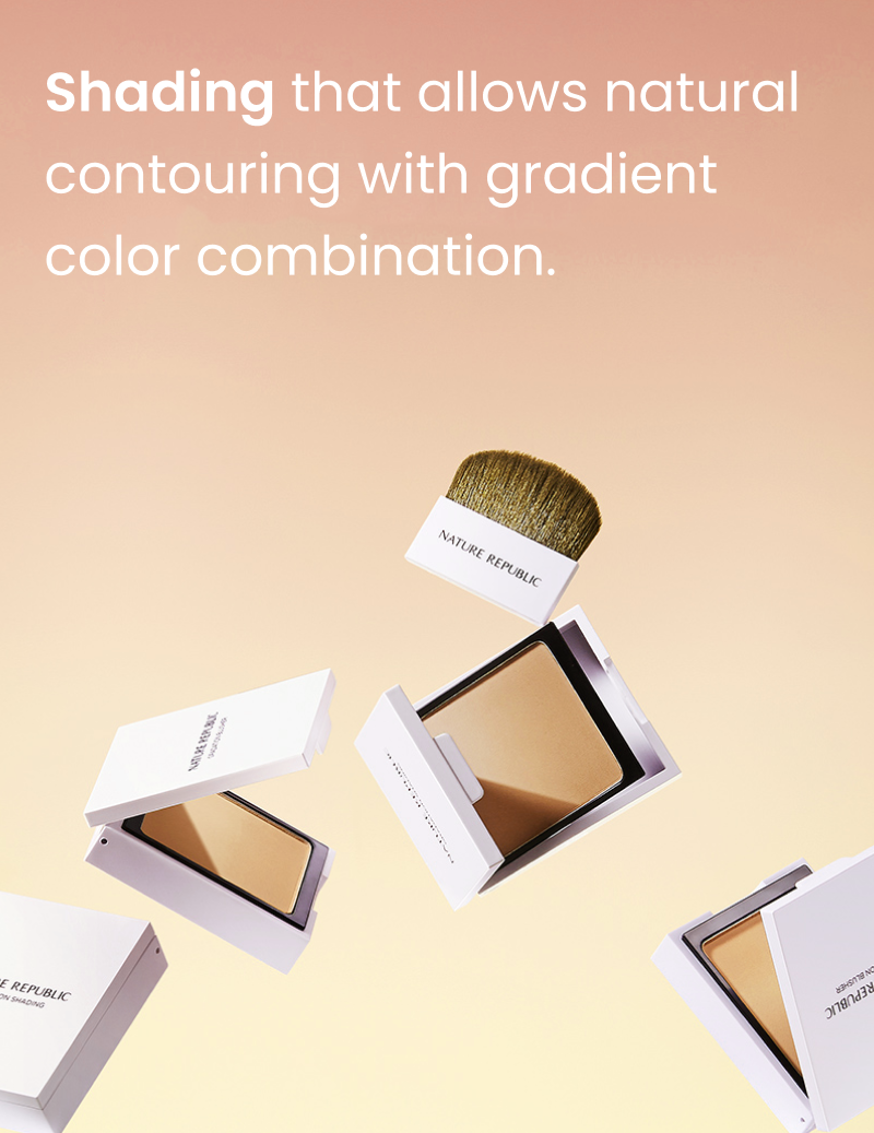 By Flower Gradation Shading Blendy Brown