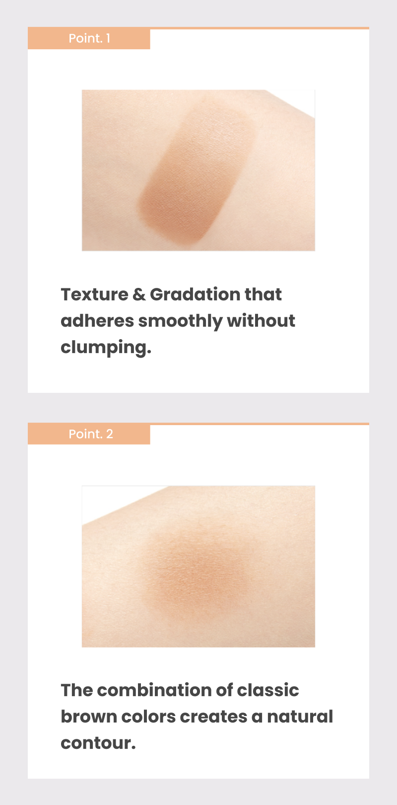 By Flower Gradation Shading Blendy Brown