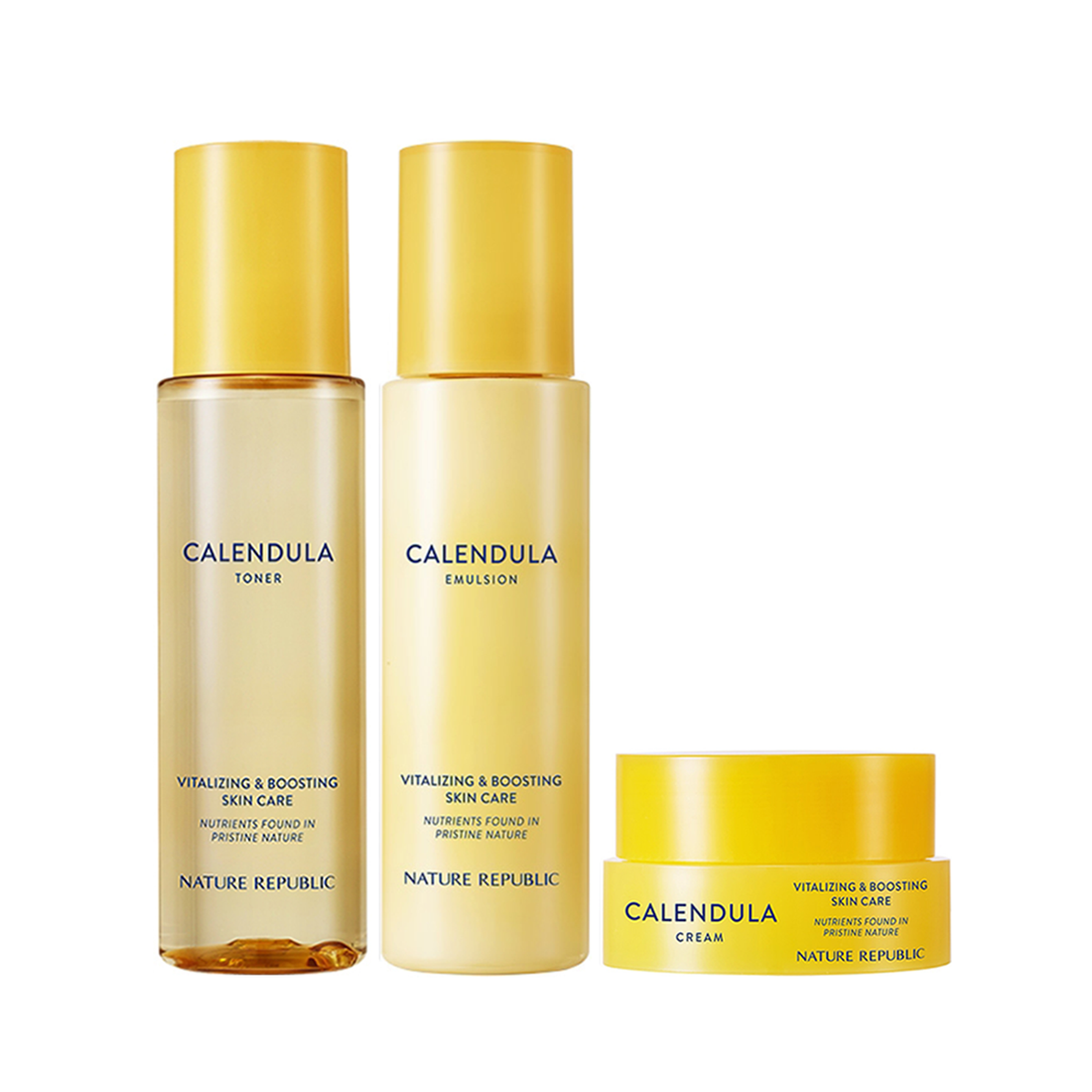 Calendula Relief Skin Care Set - Toner, Emulsion & Cream
