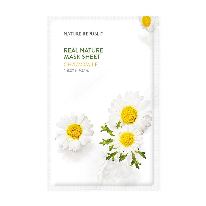 [10+10] Real Nature Acne Care Mask Sheet Set (Tea Tree 10 + Chamomile 10)