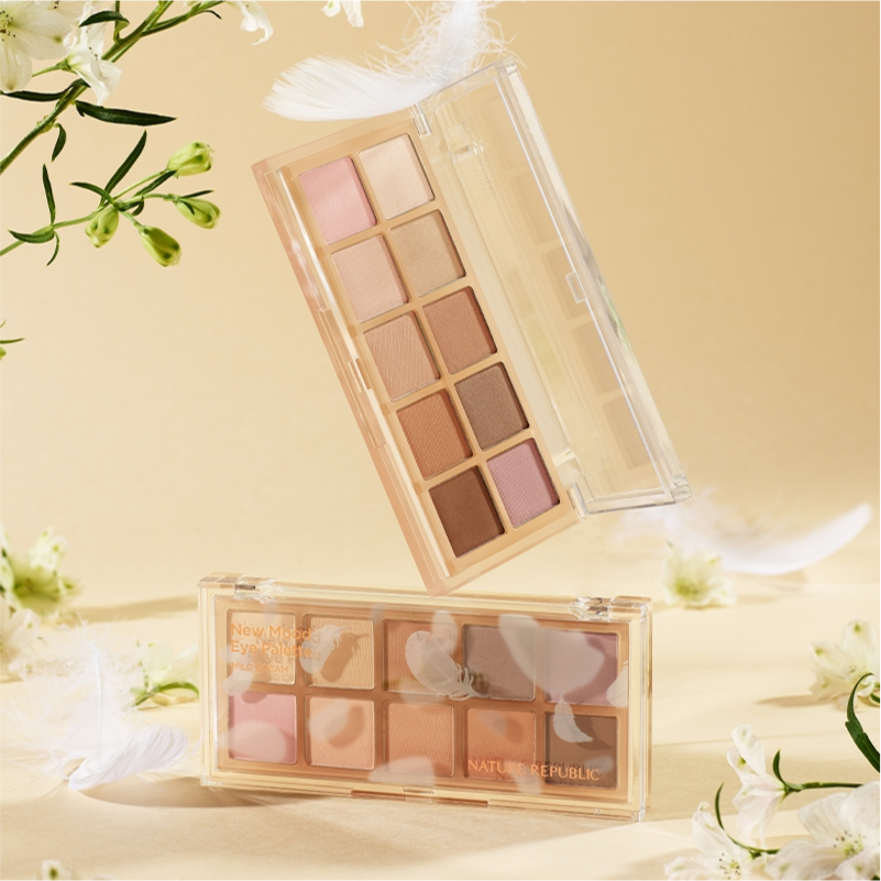 Color Blossom New Mood Eye Palette (w/ FREE Nature's Deco Dual Eye Shadow Brush)