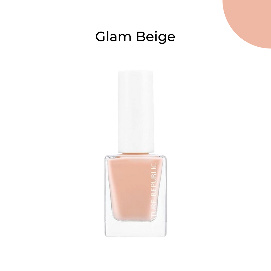 Color & Nature Nail Sky Peony Beige Edition (w/ Green Tea Nail Remover & Free Nail Gradient Sponge Set)