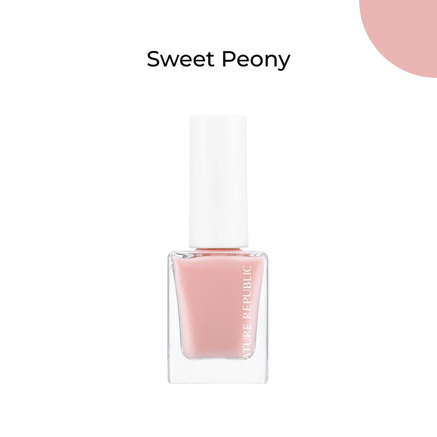 Color & Nature Nail Sky Peony Beige Edition (w/ Green Tea Nail Remover & Free Nail Gradient Sponge Set)