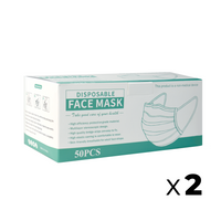 [2x] Disposable Face Mask (50 pcs)