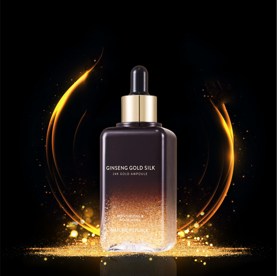 [THE BEGINNING OF A GOLDEN MIRACLE] Ginseng Gold Silk Duo - 24K Gold Ampoule & Watery Cream