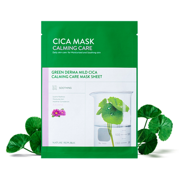 GREEN DERMA MILD CICA CALMING CARE MASK SHEET