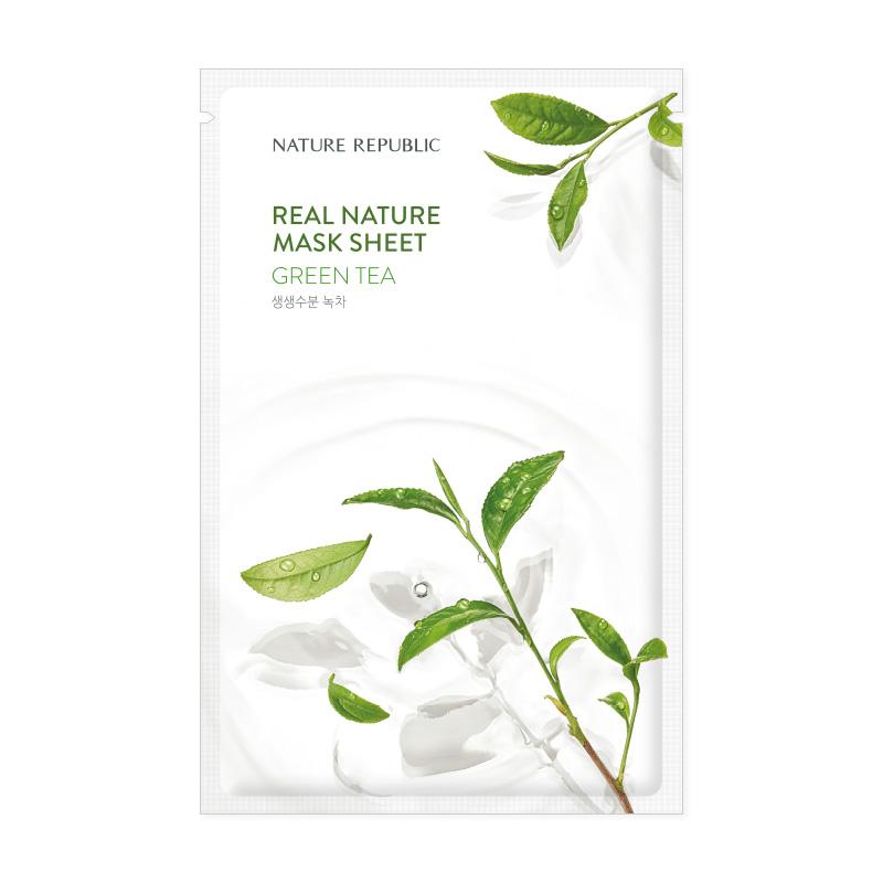 [10+10] Deep Hydration Mask Sheet Set (Real Nature Green Tea 10 + Good Skin Mineral 10)