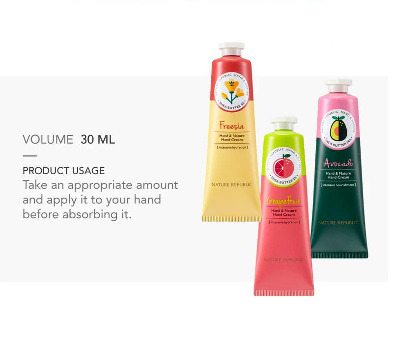 Hand & Nature Hand Cream Green Tea Nature Republic USA