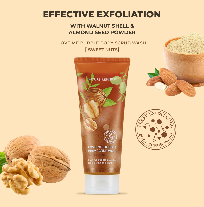 Love Me Bubble Duo (Sweet Nuts Scrub Wash & Olive Oil)