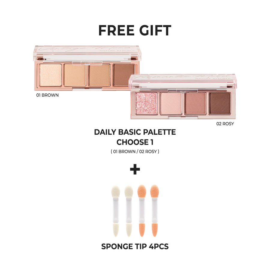 Eye Makeup Full Set (Eyebrow, Eyeliner, Mascara, Dot Pen w/ FREE Eye Shadow, Sponge Tip)