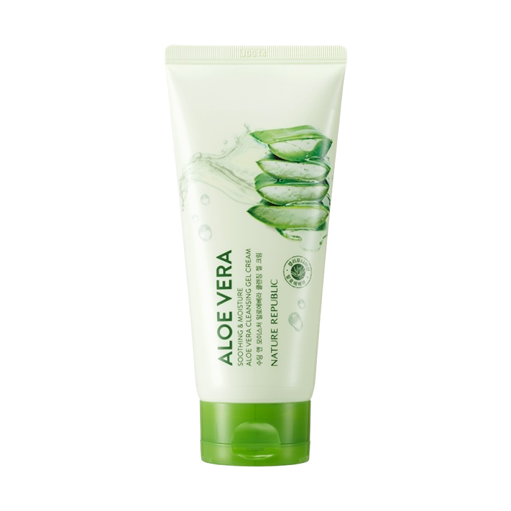 Soothing & Moisture Aloe Vera Gift Box 2 (Soothing Gel, Foam Cleanser, Cleansing Gel Cream, Mist, 5x Aloe Hydrogel Mask Sheet)
