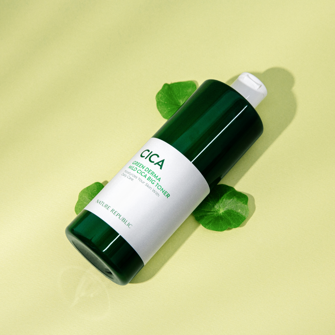 Green Derma Mild Cica Big Toner (w/ FREE Natural Mild Cotton Wipe 80 pcs)