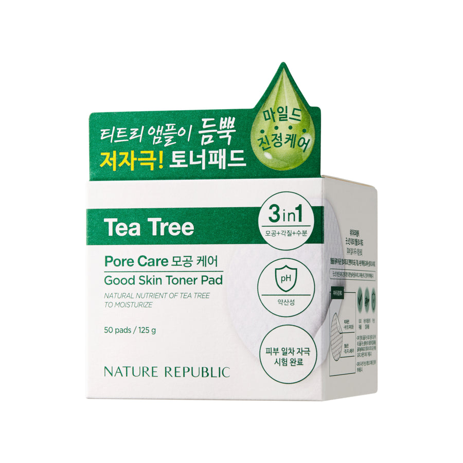 [PORE CARE] Good Skin Tea Tree Ampoule Toner Pad