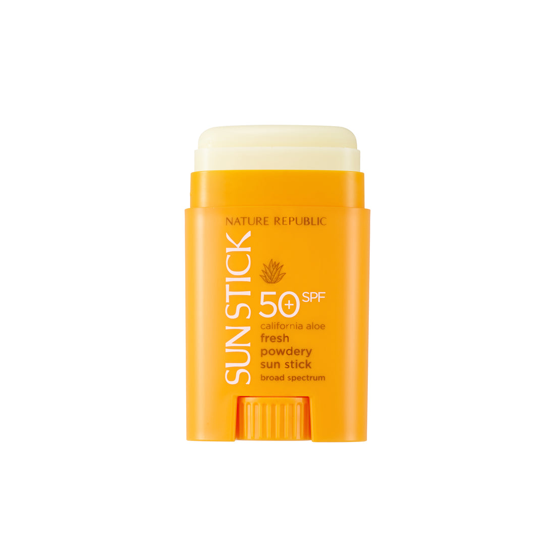 California Aloe Fresh Powdery Sun Stick Broad Spectrum SPF50+ PA++++ w/ FREE Org. Aloe Vera Gel