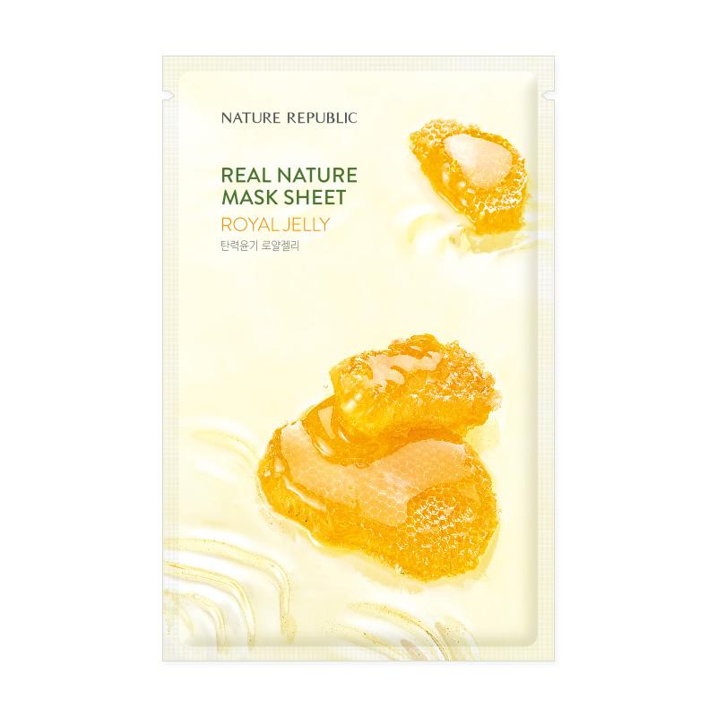 [10+10] Real Nature Anti-Aging Mask Sheet Set (Royal Jelly 10 + Rose 10)