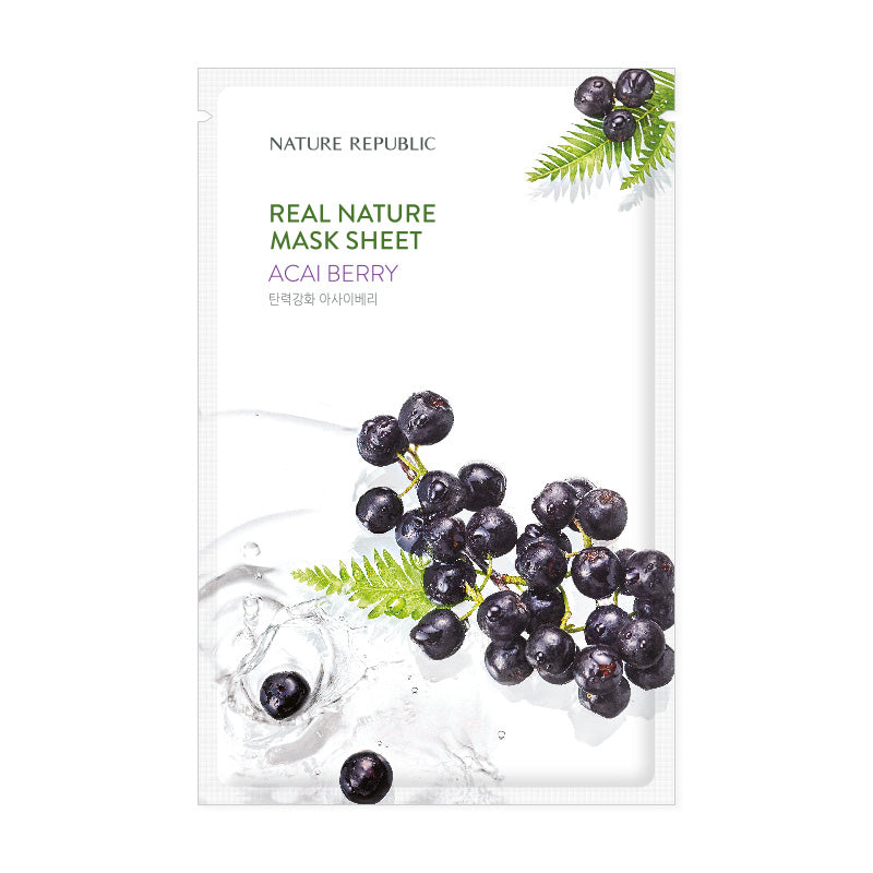 REAL NATURE ACAI BERRY MASK SHEET - NatureRepublic USA