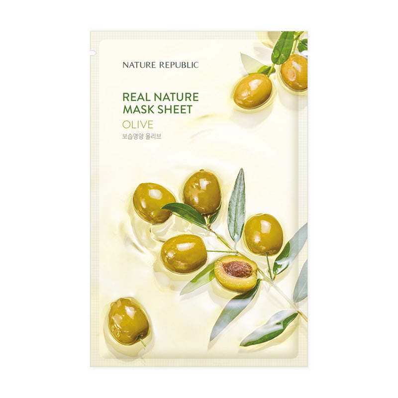 REAL NATURE OLIVE MASK SHEET - NatureRepublic USA