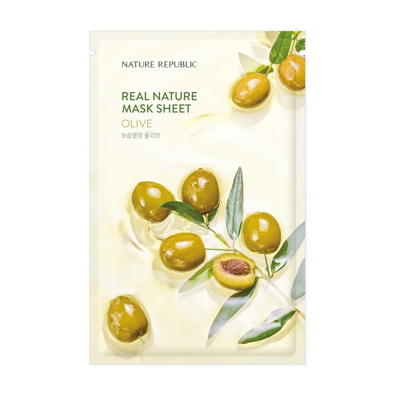 [10+10] Real Nature Moisturizing Mask Sheet Set (Shea Butter 10 + Olive 10)