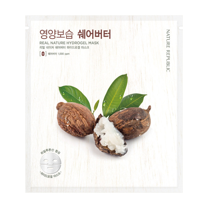 REAL NATURE SHEA BUTTER HYDROGEL MASK - NatureRepublic USA