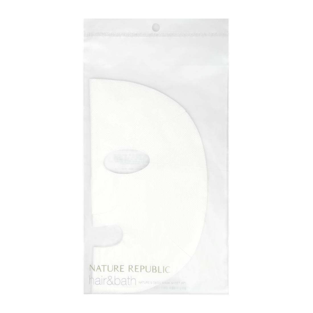 Nature's Deco Plain Cotton Mask Sheet (6 Sheets)