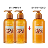 [B2G1] Argan Essential Deep Care Shampoo Set (2x Shampoo & Conditioner)