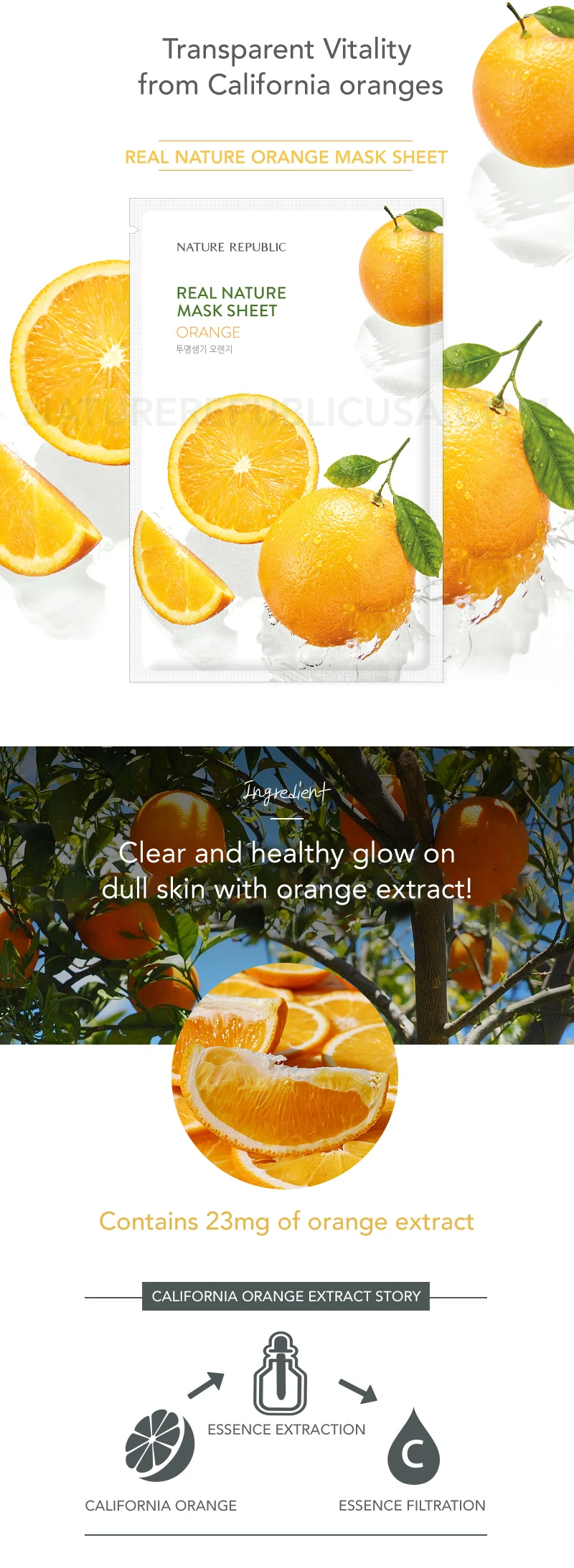 [BRIGHTENING] REAL NATURE MASK SHEETS - ORANGE 10 + TOMATO 10