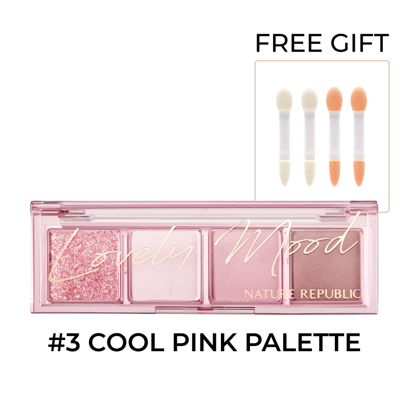 Daily Basic Palette 03 Cool Pink (w/ FREE 4x Rubycell Sponge Tip)