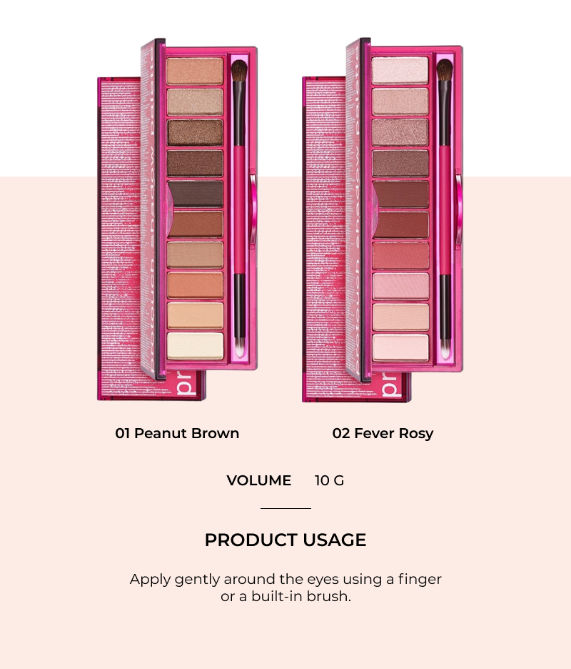 Protouch Shadow Palette 01 Peanut Brown (w/ FREE Hand Mirror)