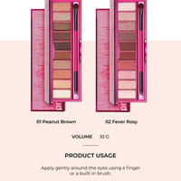 Protouch Shadow Palette 01 Peanut Brown (w/ FREE Hand Mirror)