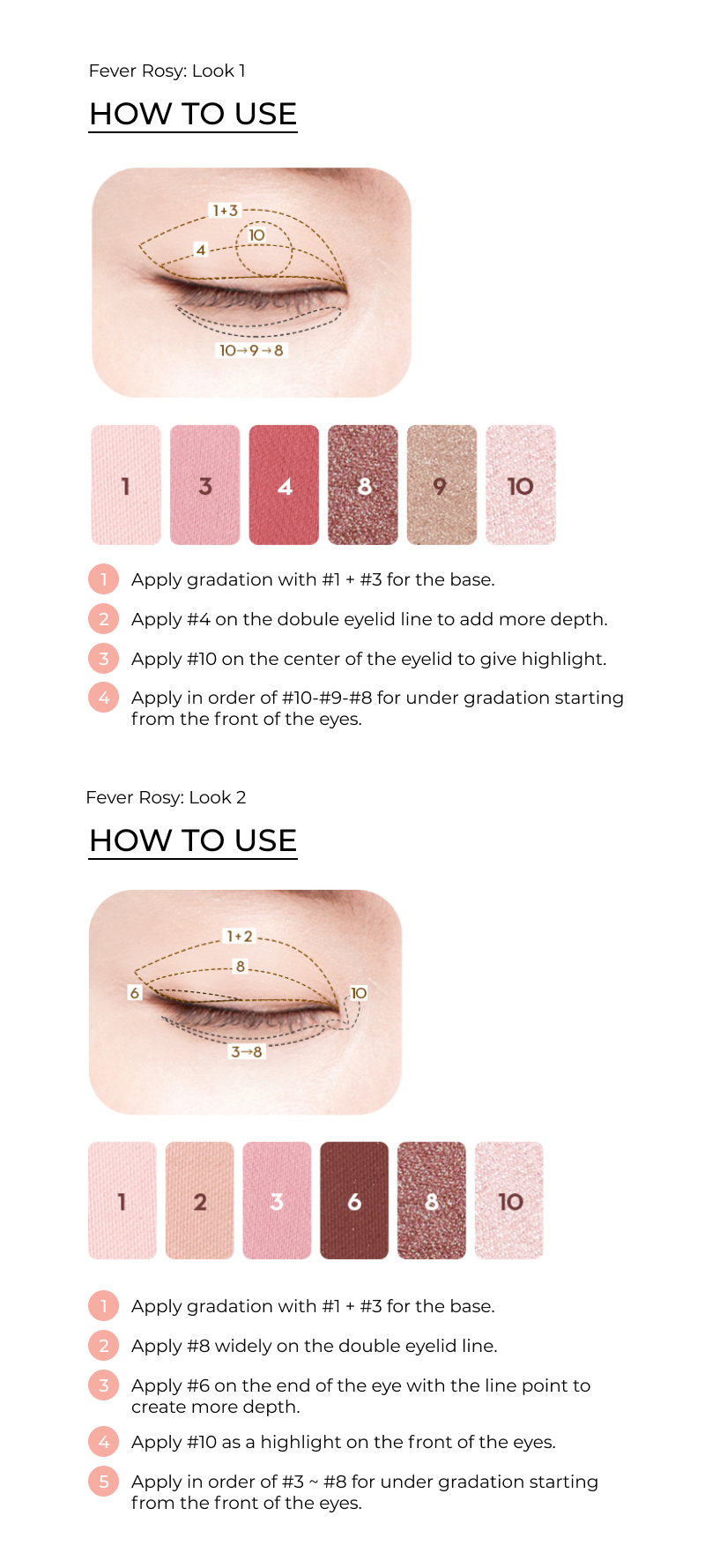 Protouch Shadow Palette 02 Fever Rosy (CHOOSE By Flower Auto Eyebrow 4 Options)