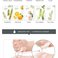 [BRIGHTENING] REAL NATURE MASK SHEETS - ORANGE 10 + TOMATO 10