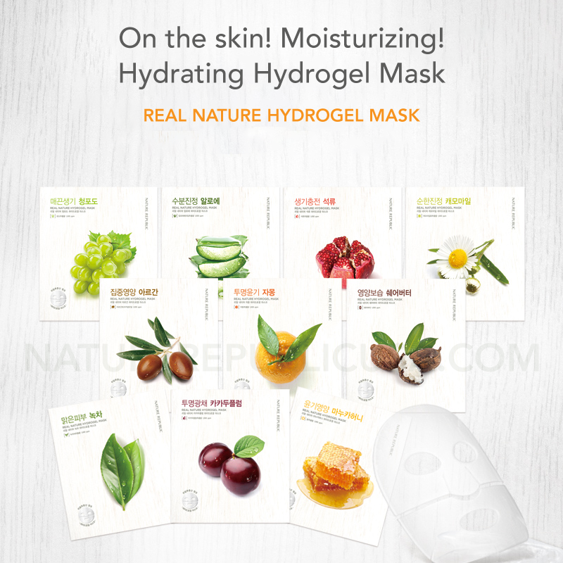 [15x] Hydrogel Brightening - Glossy - Soothing Mask Sheet Set (Manuka Honey 5 + Kakadu Plum 5 + Aloe 5)