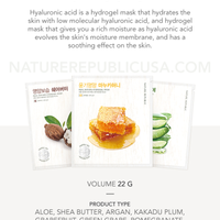 [15x] Hydrogel Brightening - Glossy - Soothing Mask Sheet Set (Manuka Honey 5 + Kakadu Plum 5 + Aloe 5)