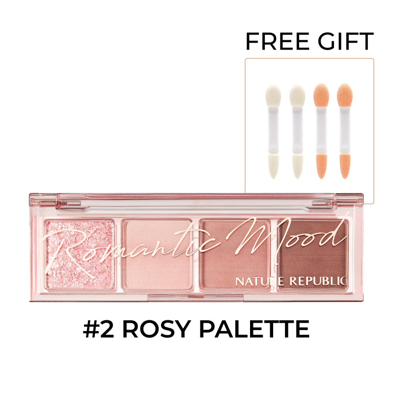 Daily Basic Palette 02 Rosy (w/ FREE 4x Rubycell Sponge Tip)