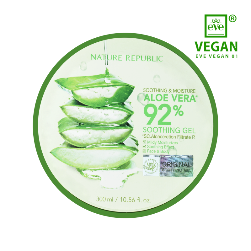 [9x] Soothing & Moisture Aloe Vera 92% Soothing Gel