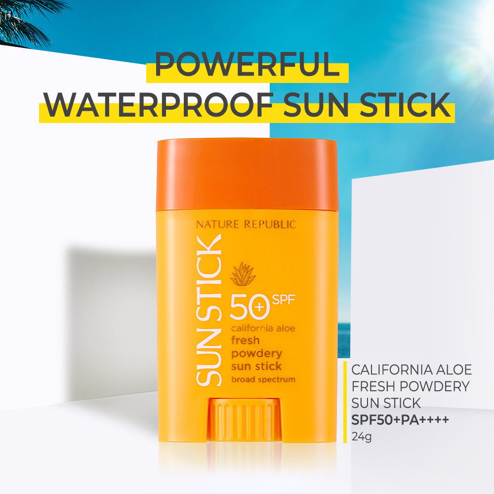 California Aloe Fresh Powdery Sun Stick Broad Spectrum SPF50+