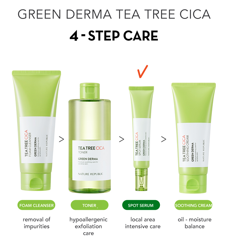 Green Derma Tea Tree Cica Spot Serum