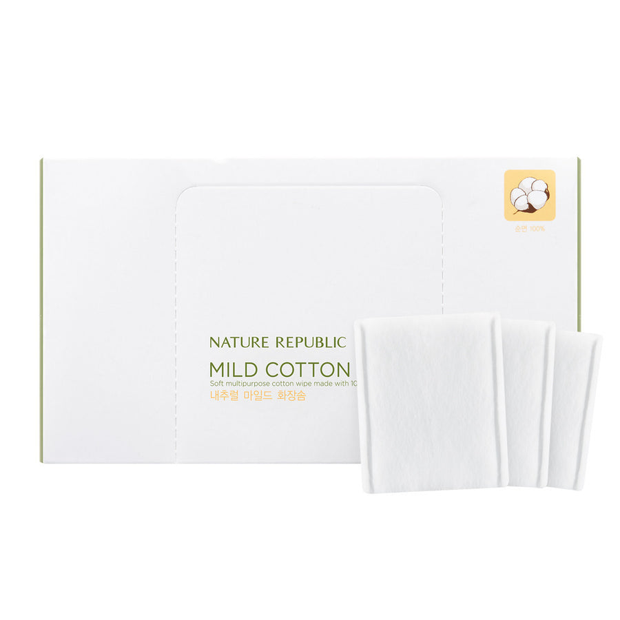 BEAUTY TOOL NATURAL MILD COTTON WIPE - NatureRepublic USA