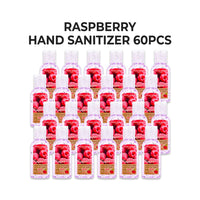 Hand & Nature Sanitizer Gel Raspberry Bottle 60PCS Set
