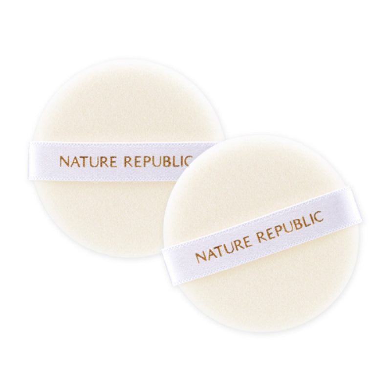 NATURE'S DECO SOFT-TOUCH FLOCKED PUFF 2P