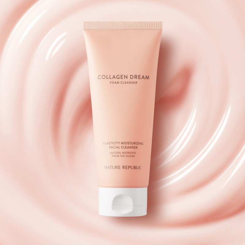 Collagen Dream 4 Piece Daily Care Set - Collagen Dream Vitamin C Capsule Foam Cleanser, Skin Booster, Essence & Emulsion