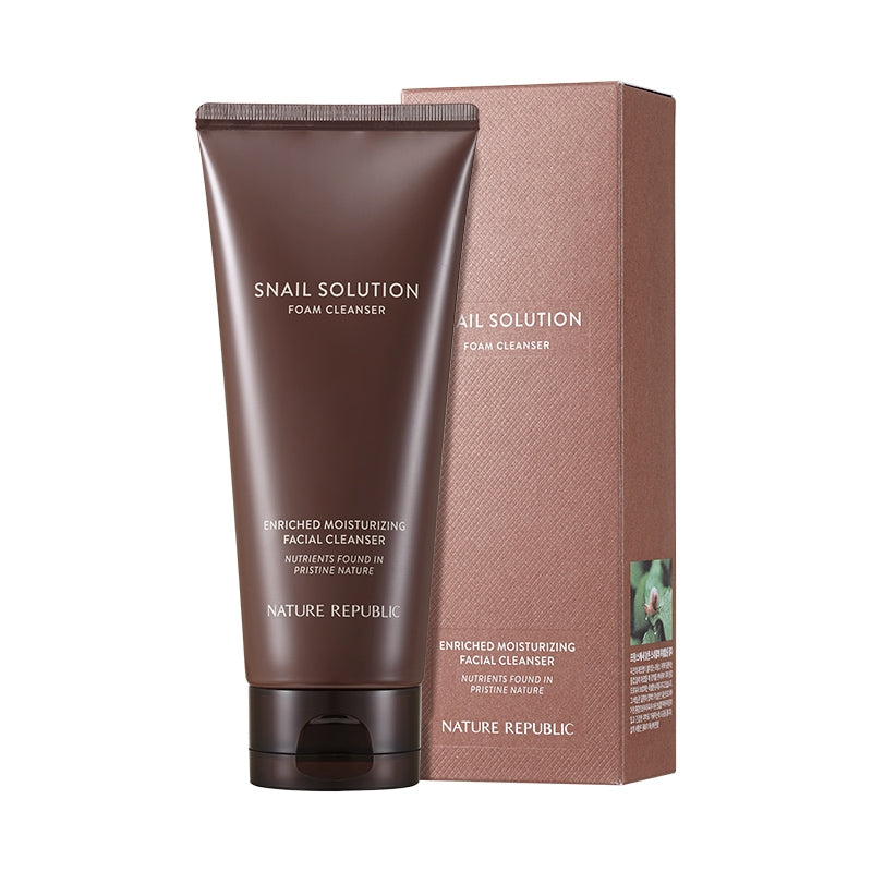 [IMPROVING SKIN COMPLEXION & ELASTICITY] Snail Solution Foam Cleanser