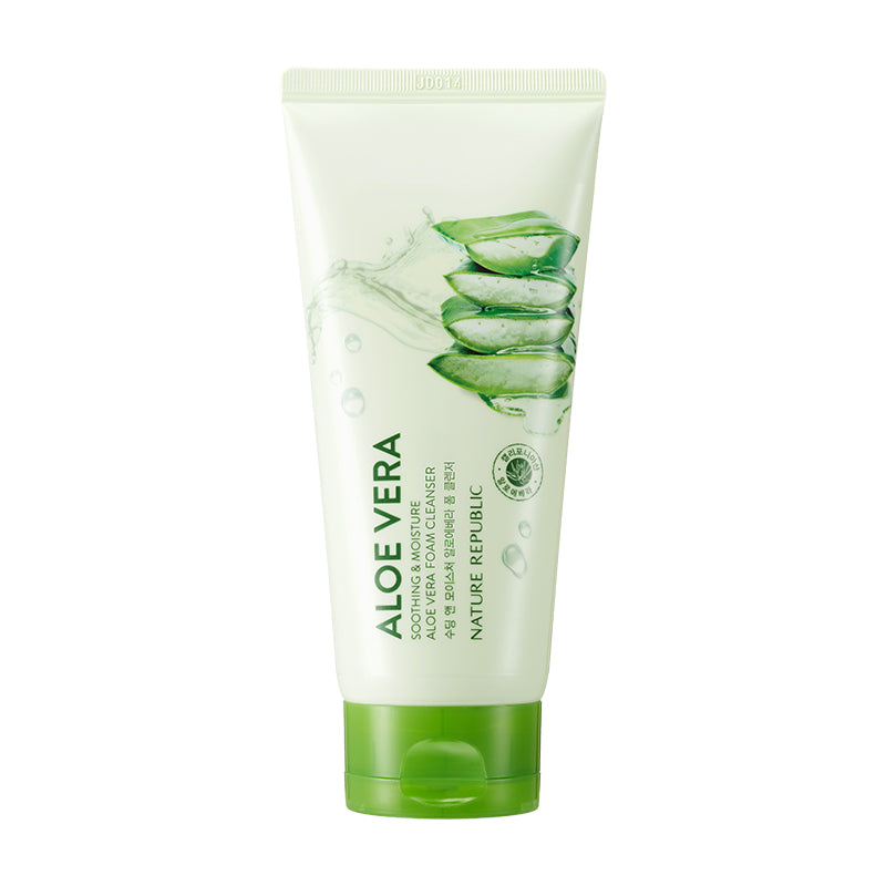 Soothing & Moisture Aloe Vera Cleansing Gel Cream & Foam Cleanser