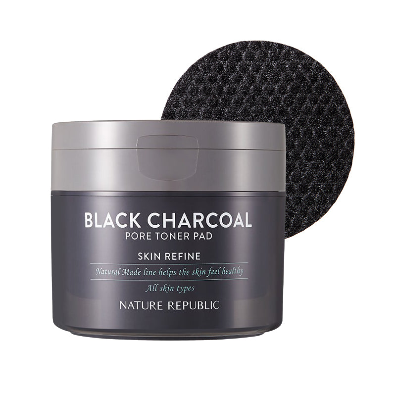 [PORE CARE] Natural Made Black Charcoal Pore Toner Pad