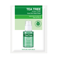 [10+10] Pore Care Mask Sheet Set (Real Nature Tea Tree 10 + Good Skin Tea Tree 10)
