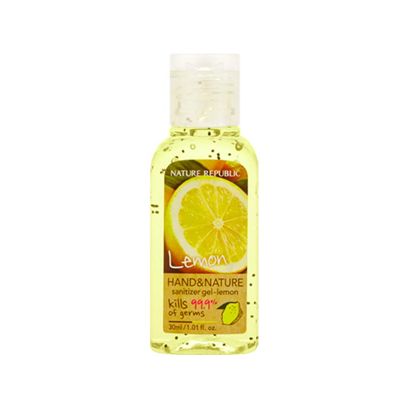 Hand & Nature Sanitizer Gel Lemon Bottle